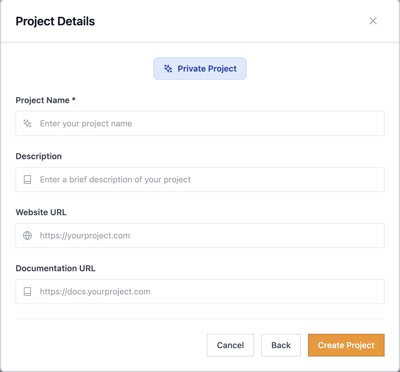 Create New Project